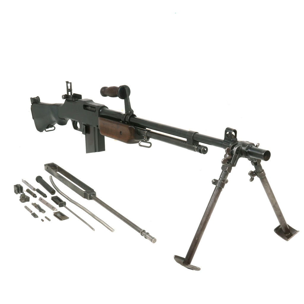 Original U.S. Korean War BAR Browning M1918A2 Display Gun Constructed using Genuine Parts with Internals - Live ROT II Barrel Dated 9-52 Original Items