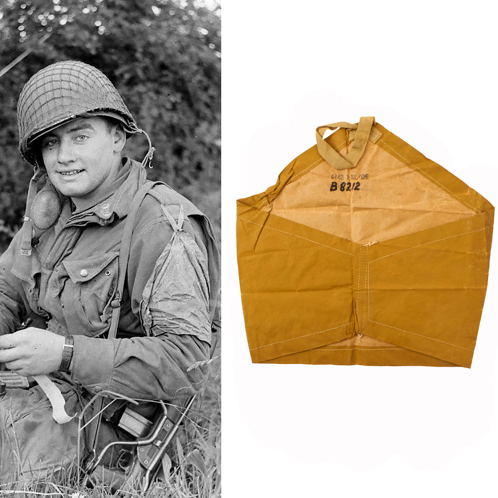 Original U.S. WWII Paratrooper British Made Gas Detection Brassard Marked Dated April 1943 by SL/DE Original Items