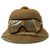 Original German WWII 1942 dated 2nd Model Afrikakorps DAK Sun Helmet by F.ST.L with Eye Shields - size 56 Original Items