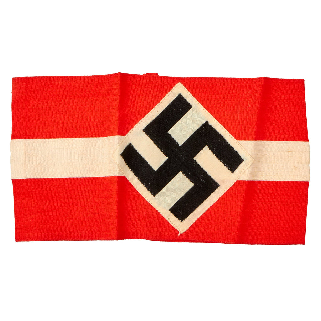 Original German WWII HJ National Youth Organization Member Armband with Embroidered Insignia Original Items