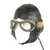 Original German WWII Luftwaffe LKpW101 Winter Flying Helmet with Headphones & Goggles Original Items