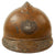 Original French WWI Zouave North African Troops M1915 Adrian Helmet with Veteran’s Plate & Liner Original Items