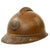 Original French WWI Zouave North African Troops M1915 Adrian Helmet with Veteran’s Plate & Liner Original Items
