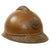 Original French WWI Zouave North African Troops M1915 Adrian Helmet with Veteran’s Plate & Liner Original Items