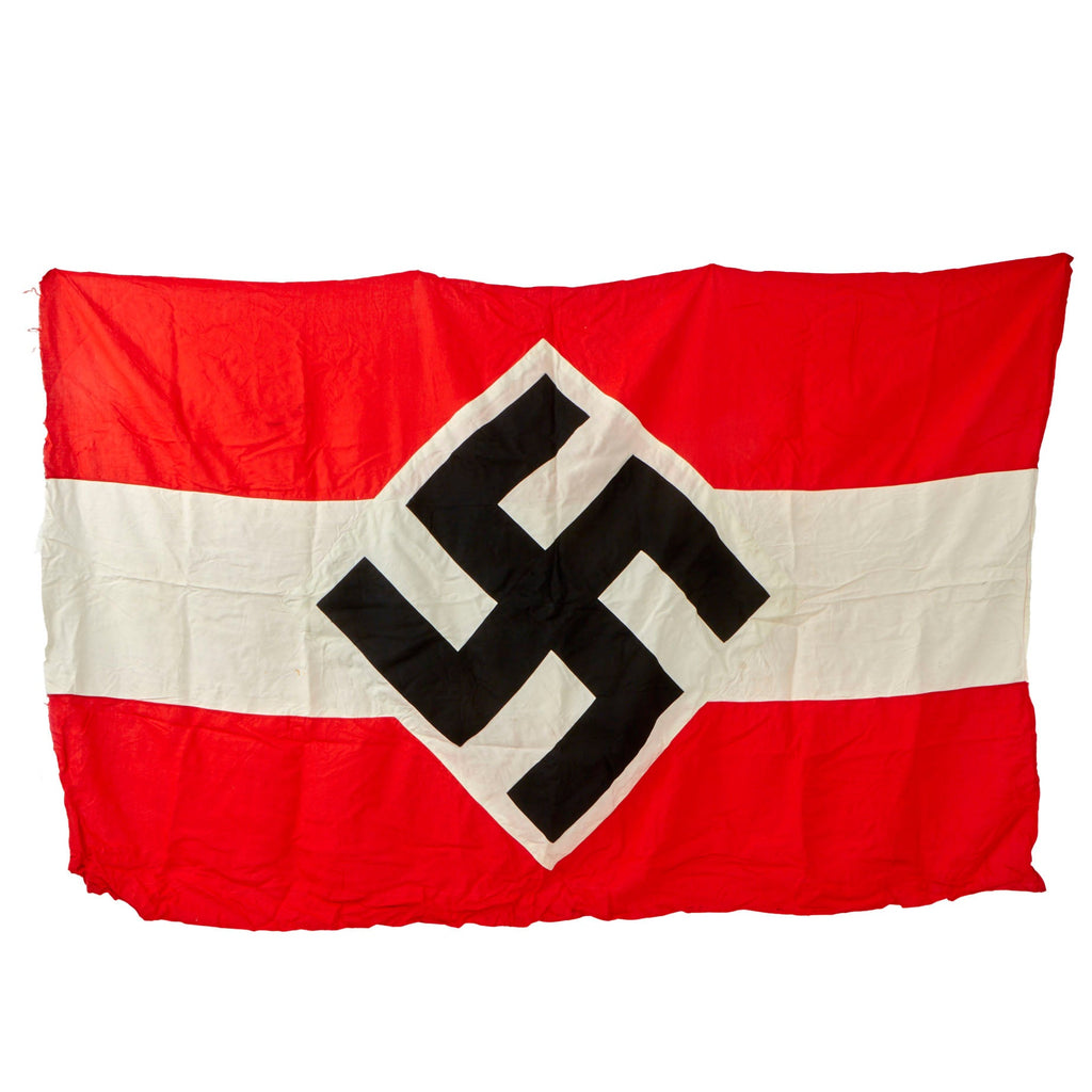 Original German WWII Unissued HJ National Youth Organization Parade Standard Flag - 46" x 72" Original Items