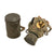 Original Imperial German WWI Gummimaske GM-15 Rubberized Gas Mask with 1917 Dated Filter & Can Original Items