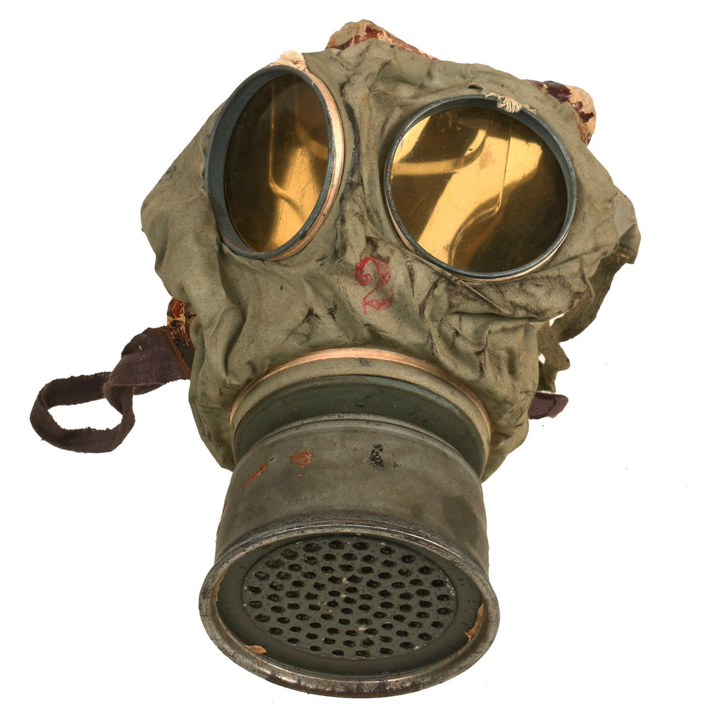 Original Imperial German WWI Gummimaske GM-15 Rubberized Gas Mask with ...