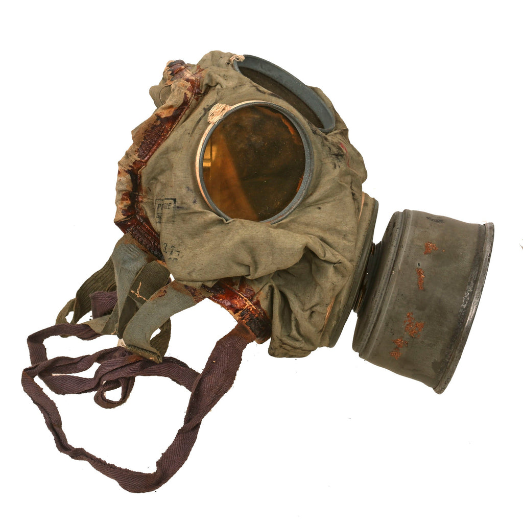 Original Imperial German WWI Gummimaske GM-15 Rubberized Gas Mask with ...