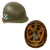 Original U.S. WWII M1 Helmet with 3rd Infantry Division Insignia Likely Painted During Korean War - Westinghouse Liner Original Items