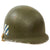Original U.S. WWII M1 Helmet with 3rd Infantry Division Insignia Likely Painted During Korean War - Westinghouse Liner Original Items