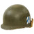 Original U.S. WWII M1 Helmet with 3rd Infantry Division Insignia Likely Painted During Korean War - Westinghouse Liner Original Items