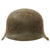 Original German WWII M42 No Decal Army Heer Helmet with 58cm Liner & Chinstrap - Stamped ckl66 Original Items