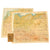 Original U.S. WWII Set of 2 1943 Color Silk “Escape Maps” With “Maps Only” Pouch & Mini Compass - C/D & E/F Original Items