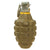 Original U.S. WWII Inert MkII Pineapple Practice Grenade with Yellow Ring & M10A3 Fuze Original Items