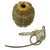 Original U.S. WWII Inert MkII Pineapple Practice Grenade with Yellow Ring & M10A3 Fuze Original Items