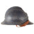 Original French WWI Model 1915 Adrian Helmet in Horizon Blue with Artillery RF Badge and 2nd Pattern Liner - Complete Original Items