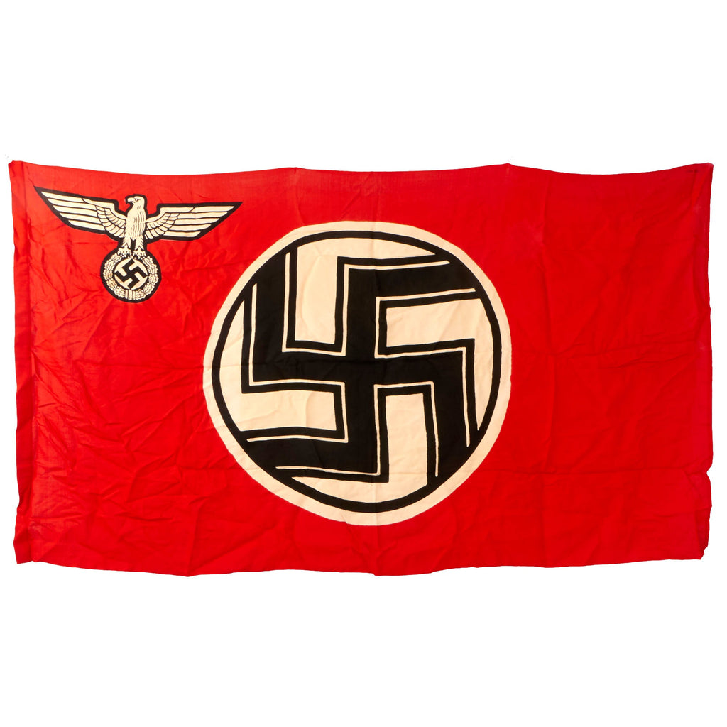 Original German WWII Unissued NSDAP State Service Flag - 37" x 65" - Reichsdienstflagge Original Items