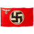 Original German WWII Unissued NSDAP State Service Flag - 37" x 65" - Reichsdienstflagge Original Items