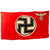 Original German WWII Unissued NSDAP State Service Flag - 37" x 65" - Reichsdienstflagge Original Items
