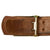 Original German WWII SA EM/NCO Belt with Early Two Piece Brass Buckle and Cross Strap - Sturmabteilung Original Items
