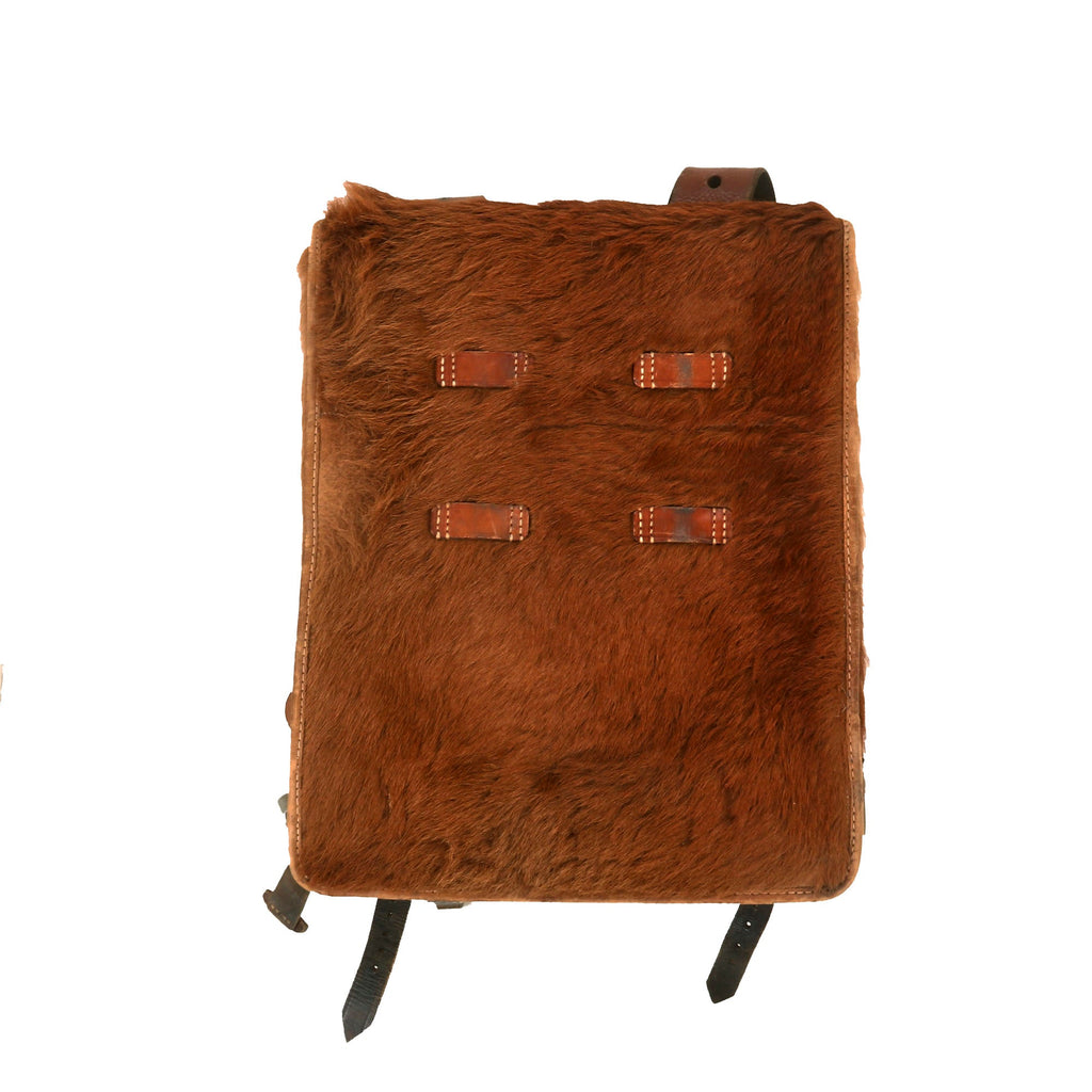 backpack deuter original Original German WWII Tornister 34 Cowhide Backpack with Shoulder Straps
