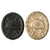 Original German WWII Set of Two Wound Badges - 3rd Class in Black and 2nd Class in Silver Original Items