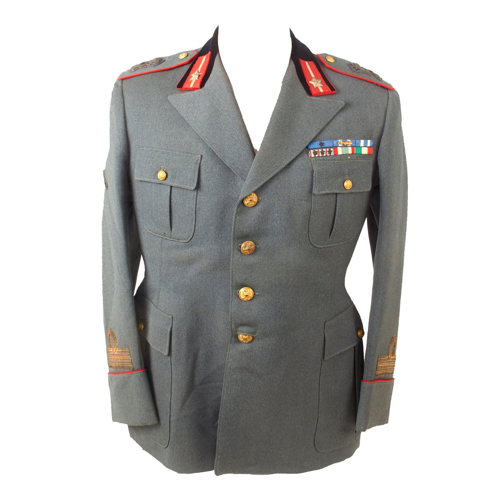 Original Italian WWII 78th “Lupi di Toscana” Infantry Maggiore Officer’s Uniform with Ribbon Bar Original Items