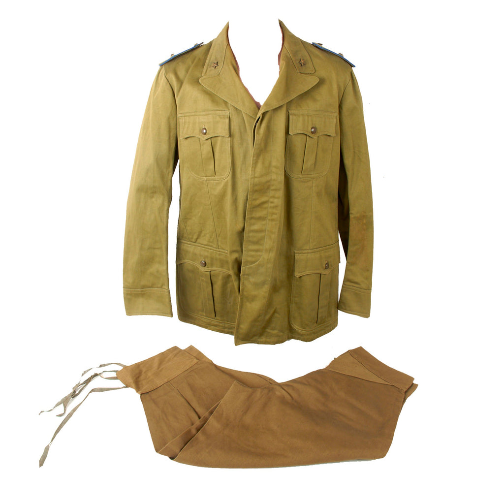 Original WWII Italian Army Tropical Supply Maggiore Officer’s Uniform with 1943-Dated Trousers