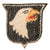 Original U.S. WWII Attributed Type 1 101st Airborne Division Red Tongue Patch with Detached Rocker - Ray Skully 3/506th PIR - Bronze Star Recipient Original Items