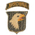 Original U.S. WWII 101st Airborne Division Type 4 Patch with Rocker Attributed to Leon Hill, 506th Parachute Infantry Regiment Original Items