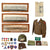 Original U.S. WWII 90th Infantry Division Wounded D-Day Uniform & M1 Helmet Grouping with Yardlong Photos & Binder of Ephemera - PFC. Russell Walter Amundsen, 359th Infantry Regiment Original Items
