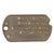 Original U.S. WWII D-Day Jump WIA 101st Airborne 506th Parachute Infantry Regiment Dog Tag & Framed Signed Yardlong Grouping with Garrison Caps & Currahee DI - T/5 Delmar Harmon Original Items