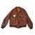 Original U.S. WWII B-17 “Speedball” Sole Survivor & Prisoner of War Co-Pilot Lt. Kenneth L. Vaughn Patched A2 Flight Jacket - 511th Bomb Squadron Original Items
