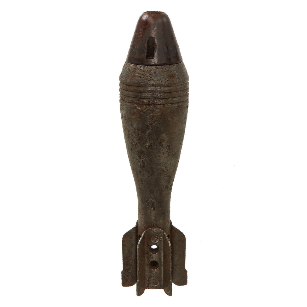 Original Soviet WWII Inert 50mm Mortar Round with Partial Fuze Original Items