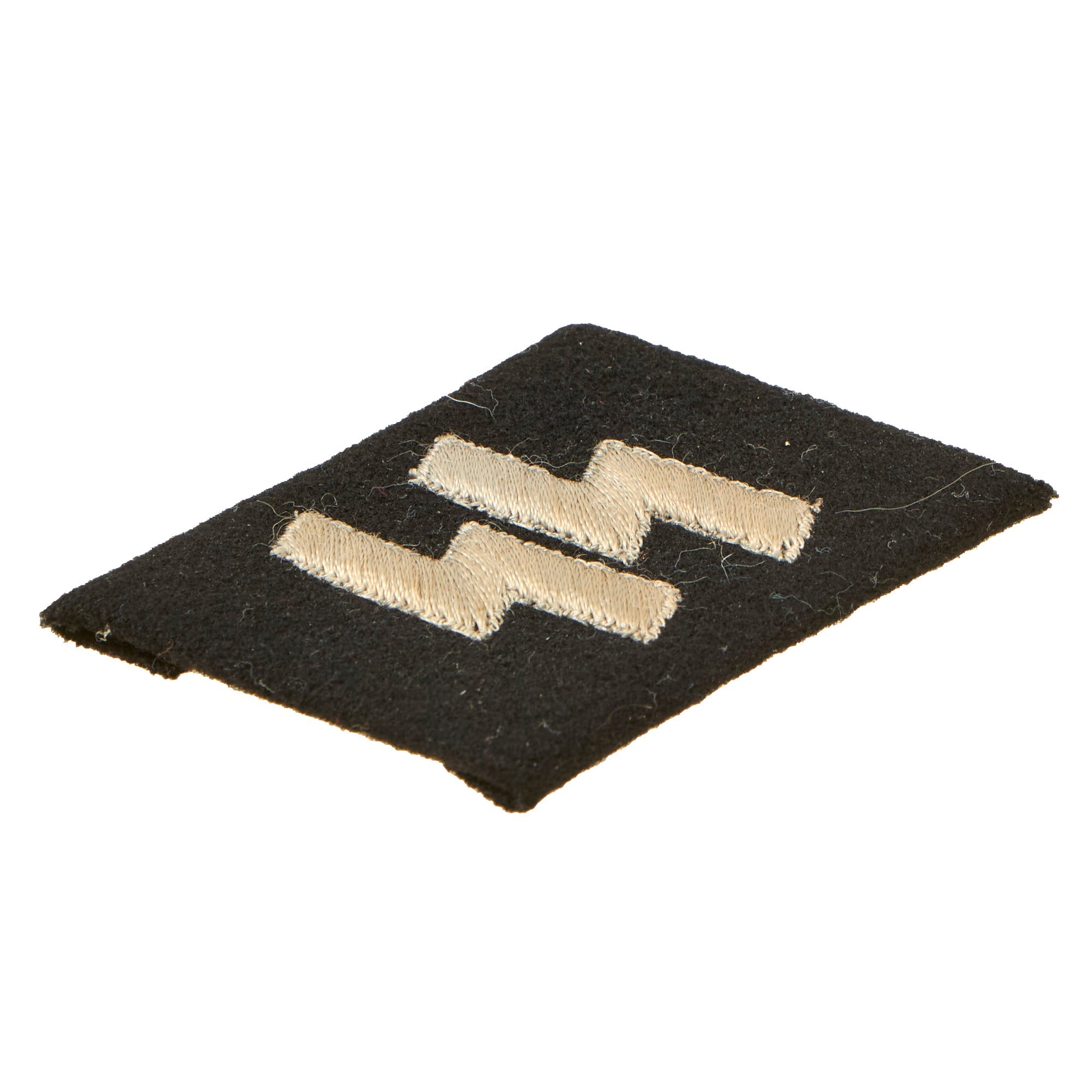 Original German WWII Unissued SS Double Sig Rune Collar Tab - Schutzst ...