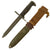 Original U.S. WWII Theater Made M1 Garand Bayonet Fighting Knife With Updated M8 Scabbard by B.M. Co. Original Items