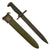 Original U.S. WWII M1 Garand 10 inch Cut Down Bayonet by PAL with M7 Scabbard - Dated 1943 Original Items