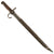 Original Japanese Late WWII Arisaka Type 30 Bayonet with Hooked Quillon Bayonet & Scabbard by Unknown Company Under Kokura Supervision