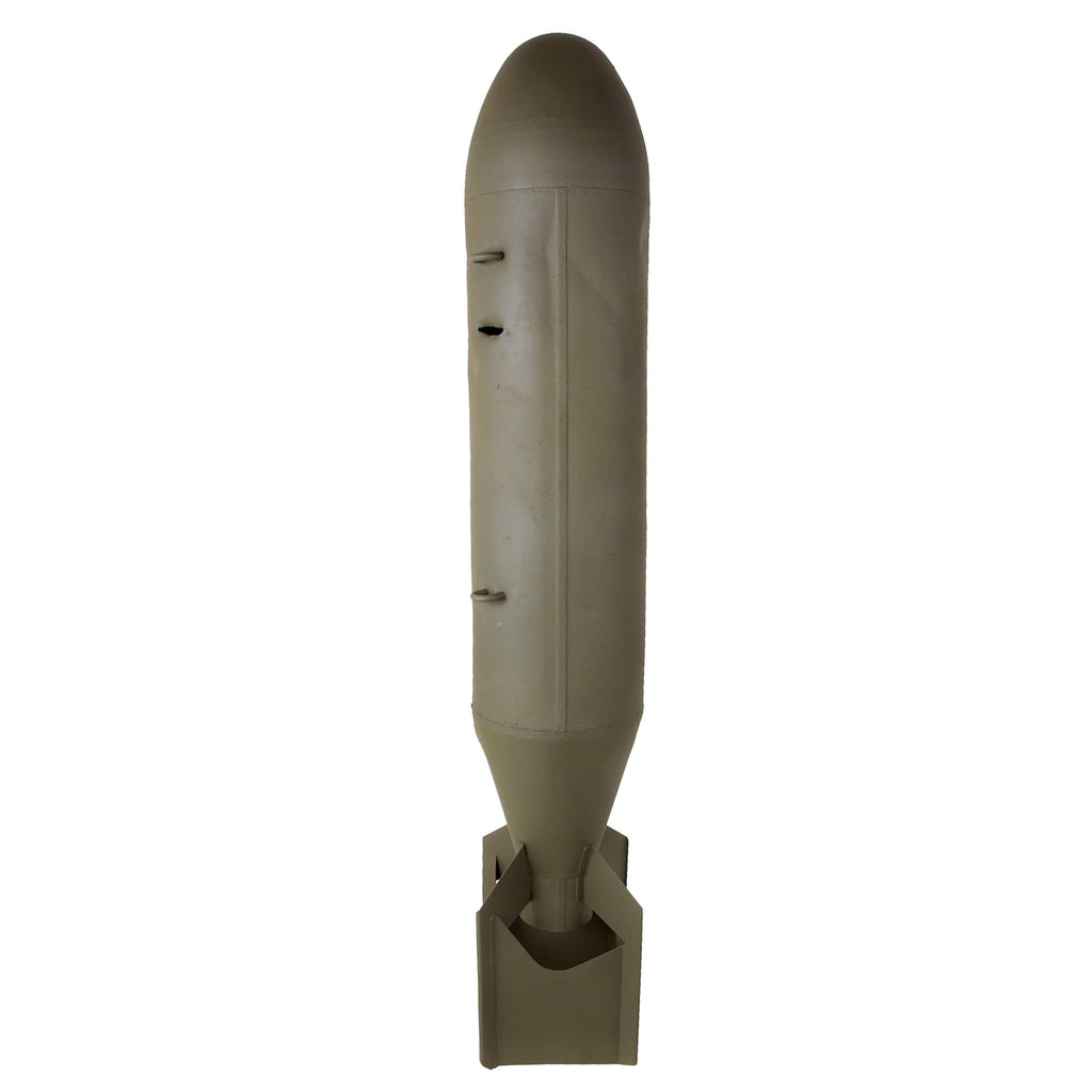 Original U.S. Cold War Navy Practice Bomb MK15 Painted OD Green & Made Smooth - Inert Original Items
