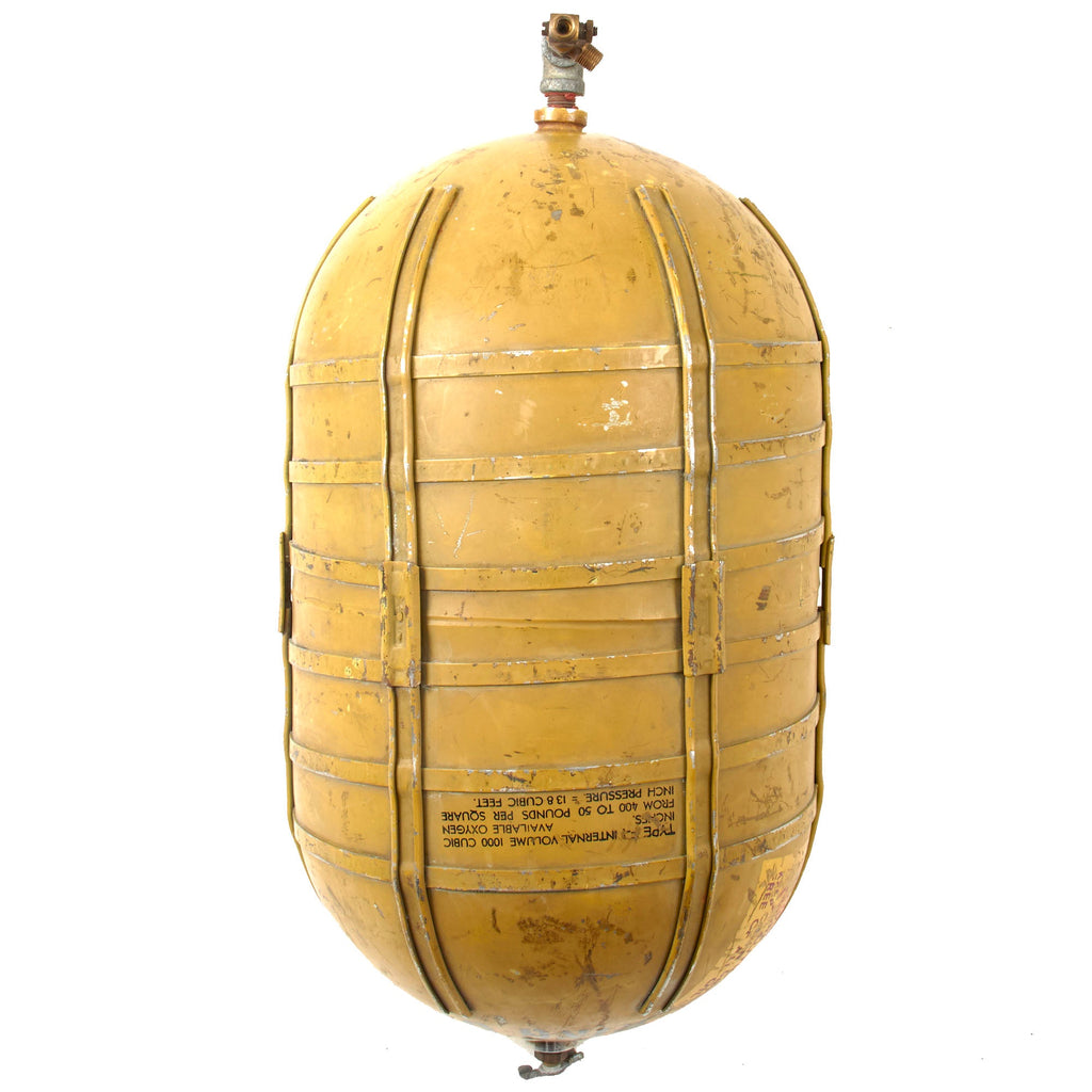 Original U.S. WWII USAAF Type F-1 Crew Oxygen Tank for B-17 and B-24 Bombers Original Items