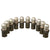 Original U.S. Desert Storm Era Inert Complete Set of 10 40mm High Velocity Rounds on MK19 Links for the Mark 19 Grenade Launcher in Original M2A1 Ammunition Canister Original Items