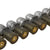 Original U.S. Desert Storm Era Inert Complete Set of 10 40mm High Velocity Rounds on MK19 Links for the Mark 19 Grenade Launcher in Original M2A1 Ammunition Canister Original Items