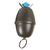 Original German WWII M39 Egg Grenade Case with Original Internal Rack and 30 Replica Grenades Original Items