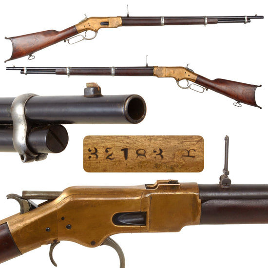 Original U.S. Winchester Early 3rd Model 1866 "Yellow Boy" .44RF "Musket" Infantry Rifle Made in 1870 - Serial 32183 Original Items