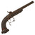 Original 19th Century Austrian Percussion Overcoat Pistol with Carved Wooden Stock - Circa 1840 Original Items