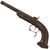 Original 19th Century Austrian Percussion Overcoat Pistol with Carved Wooden Stock - Circa 1840 Original Items