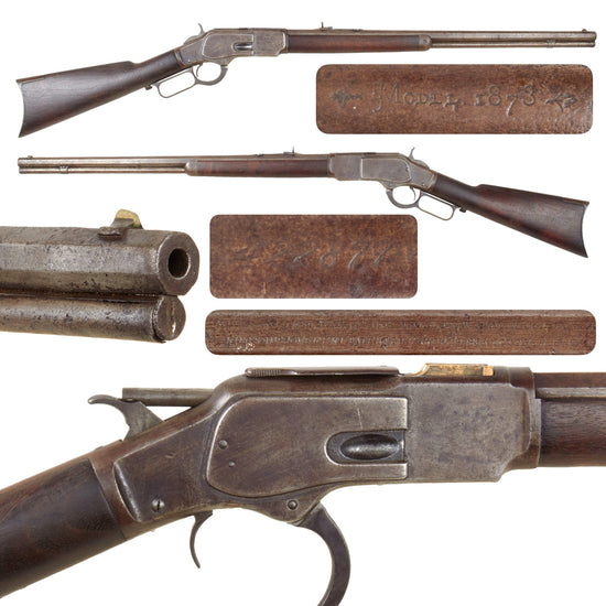 Original U.S. Winchester Model 1873 .32-20 Repeating Rifle with Octagonal Barrel Made in 1892 - Serial 422877B Original Items