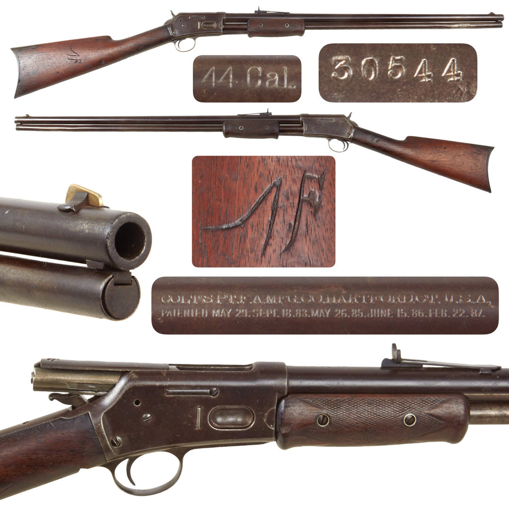 Original U.S. Colt Medium Frame .44-40 Lightning Pump Action Magazine Rifle made in 1888 - Serial 30544 Original Items