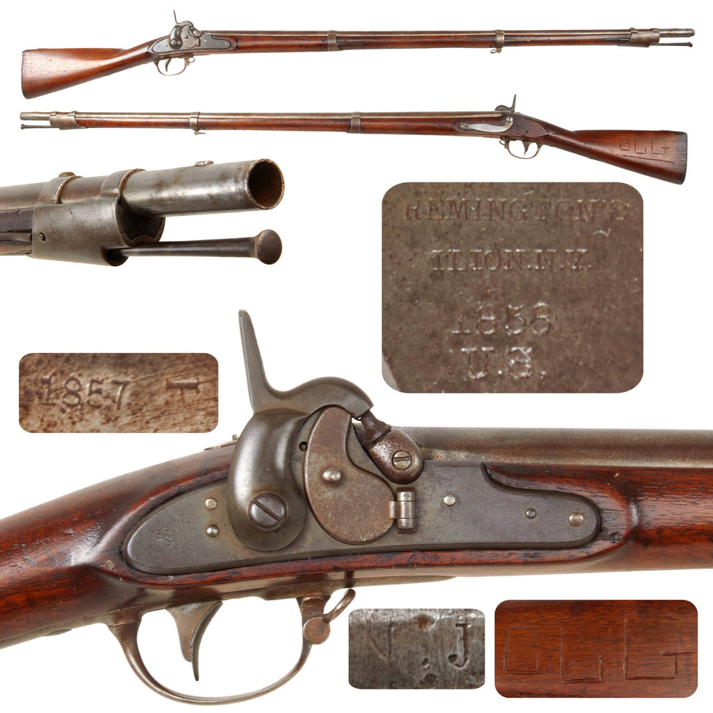 Original U.S. Civil War Remington-Maynard Tape Primer Percussion Converted M1835 Rifled Musket - dated 1857 and 1858 Original Items