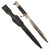 Original German WWII Heer Army Single Etched Long 98k Dress Bayonet with Scabbard and Leather Frog Original Items